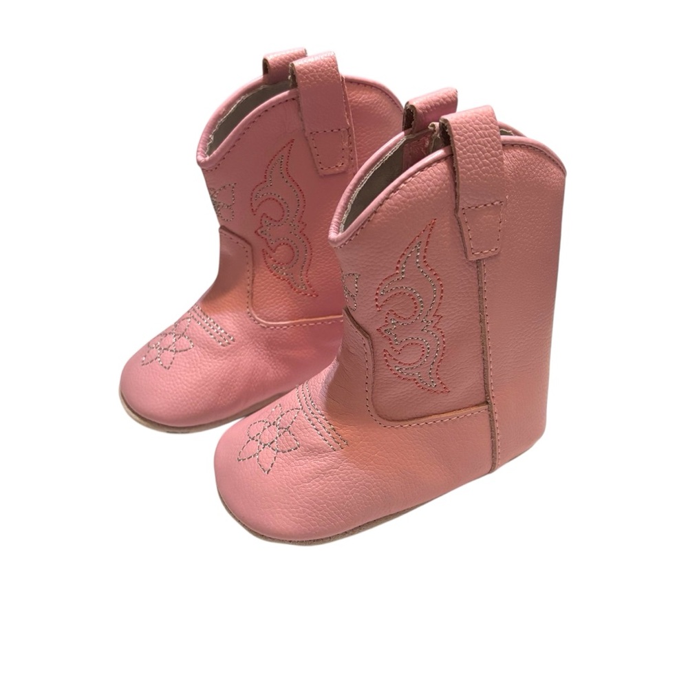 Mamtakon Leather Soft Soled Baby Cowgirl Boots 6-12m